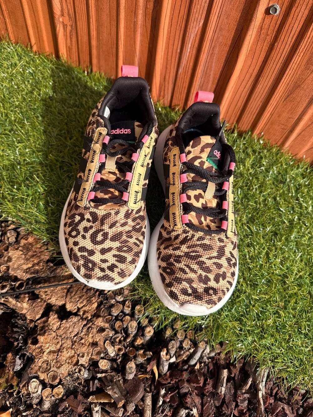 Adidas Racer TR21 J Leopard Print Sneakers (GW7147)
